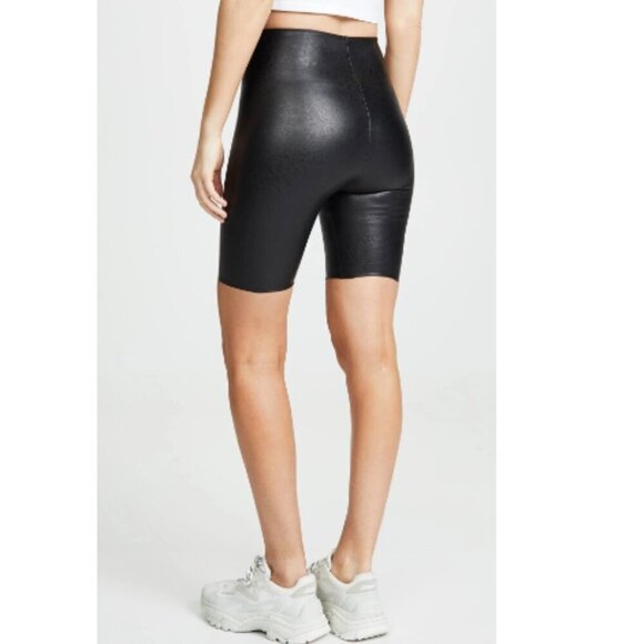 Commando Pants - Commando Faux Leather Bike Shorts Sz L